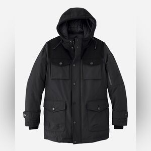 NEW Pendleton mens XL black Ontario down parka winter jacket hybrid NWT